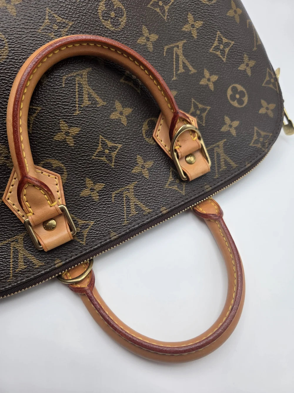 Authentic Louis Vuitton Preloved Monogram Alma PM Handbag W Dust Bag & COA